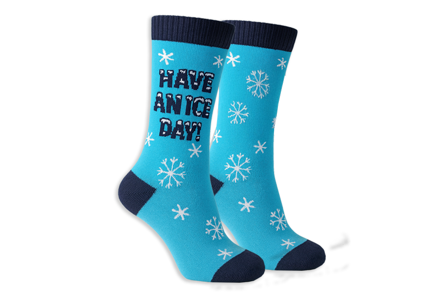 Eindresultaat Holiday Ice sokken